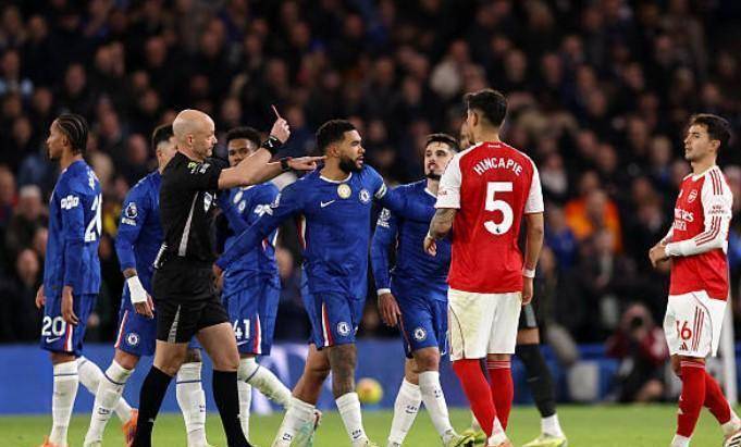 红牌+绝平！切尔西少打1人暴揍阿森纳，英超积分榜出炉